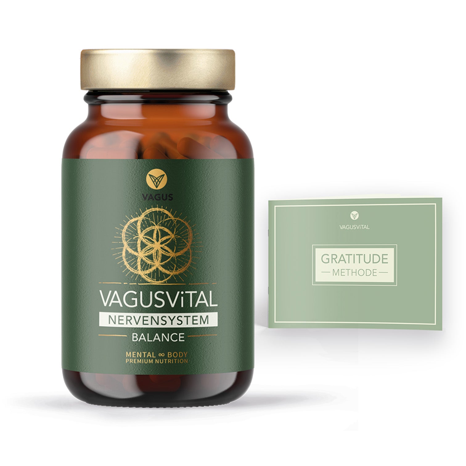 VAGUSViTAL Balance Nahrungsergänzung für das Nervensystem dankbarkeits Journal Gratitude Methode