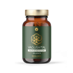 VAGUSViTAL Balance Nahrungsergänzung für das Nervensystem – Glasflasche mit 70 Kapseln, natürliche Nährstoffe, Schweiz